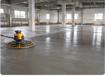 کف بتنی پارکینگ و سالن صنعتی